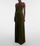 90 mesh и лаковые лоферы Alaïa, Kaki - фото 3