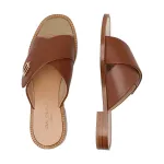 Кожаные тапочки Baldinini, коричневый - фото 3