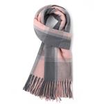 FREE RABBITⅡ Вязаный шарф унисекс, 2 Pack (Beige+Pink Gray) - фото 8