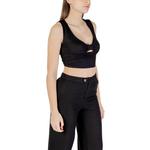 Черный вискозный топ Only - фото 3