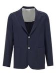 Шерстяной блейзер Barba, синий - фото