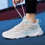 Мужские кроссовки Low Top Orange Binary, White Blue - фото 6