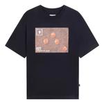 Футболка свободный крой с рисунком кольца Li-Ning, черный - фото