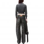 Alexander Wang Свитер FW24 женский, угольно-серый - фото 5