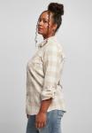 Блузка на пуговицах Urban Classics, бело-серо-коричневый - фото 7