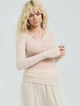 Хлопковая рубашка Granddad в цвете Rosie Beige Seamless Basic - фото 2