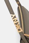 Кожаная сумка Dkny, зеленый - фото 4