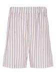 Laneus полосатые шорты-бермуды, розовый - фото