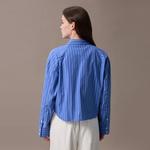 Calvin Klein Рубашка Women's XNS в полоску Blue - фото 9