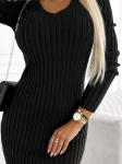 Вязаное платье Numoco Pulloverkleid, черный - фото 6