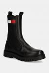 Кожаные ботинки челси TJW LONG CHELSEA BOOT Tommy Jeans, черный - фото