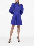 Платье мини с объемными рукавами Custommade, синий - фото
