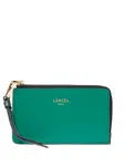 Картхолдер на молнии Lancel, зеленый - фото