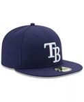 Кепка Tampa Bay Rays Authentic Collection 59FIFTY New Era, синий - фото 3