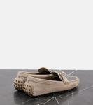 Замшевые мокасины Brunello Cucinelli, Ice - фото 2