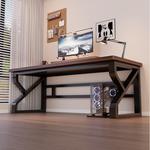 Стол компьютерный 240x60x75 см, массив дерева, цвет Walnut, 18 мм - фото 7