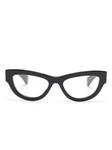 Gucci Eyewear очки в оправе 'кошачий глаз', черный - фото