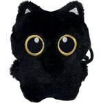GEWEILA Маленькая черная кошка плюшевый кулон 8 см - фото 4