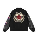 A chock Бейсбольная куртка унисекс, Черный/Серый - фото 2