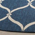 Ковер-дорожка SAFAVIEH, 72 x 366 см, Courtyard Collection Navy/Beige CY6654 для дома и улицы, водонепроницаемый, легко чистится, для патио, заднего двора, прихожей - фото 3