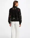 Женская короткая кружевная куртка Morgan, черный - фото 2