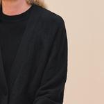 Кардиган женский Hermes на трех пуговицах, черный - фото 6