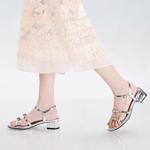 Сандалии женские Pt'Son, серебряный - фото 5