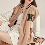 Бейсбольная куртка унисекс серый хаки-602 Kappa - фото 3