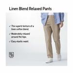 Брюки UNIQLO uniqlo u широкие, темно-синий - фото 8