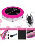 Costway Мини-батут φ97 см, розовый - фото 5