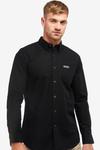 Кинетическая оксфордская рубашка Barbour International, черный - фото