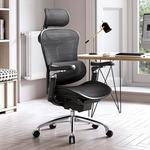 Кресло SIHOO C100 Premium R202 Cloud White с подставкой для ног - фото 2