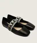 Кожаные балетки макс 04 Pinko, черный - фото 3