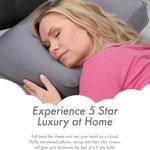 PILLOWY Подушка PILLOWY Premium Microbead Medium Extra Fluffy с антиэйдж чехлом Dark Grey - фото 4