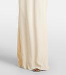 Украшенное платье с накидкой Erdem, слоновая кость - фото 5