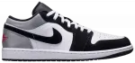 Кроссовки Air Jordan 1 Low SE 'White Black Matte Silver', белый - фото