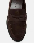 Коричневые кожаные лоферы Stradivarius Brown - фото 2
