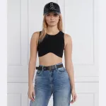 Облегающий топ Patrizia Pepe, черный - фото 2