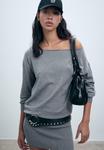 Платье Stradivarius Jumper dress, Dark Grey - фото 5
