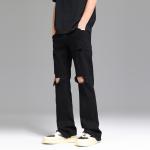 Джинсы Unisex UNKNOWTAL, черные (с потертостями) - фото 11