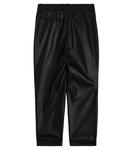 Брюки из искусственной кожи Monnalisa, черный - фото 3