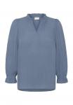 Блуза Kaffe Blouse, Bering Sea/Light Blue - фото 5