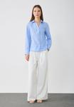 Блуза Anna Field Button-down blouse, Blue/White/White - фото 2