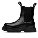 Челси ботинки мужские черные YEDANI, Черные однослойные туфли - фото 2