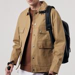 Футболка унисекс тёмная хаки CAT - фото 4