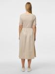Платье PIECES PCTonya, бежевый - фото 4