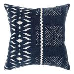 Подушка Donny Osmond Bart Indigo & White Patch, цвет Blue & White - фото