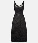 Вечернее платье с декором из ламе Simone Rocha, Black - фото