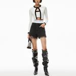 Трикотажная женская белая футболка Alexander Wang - фото 5