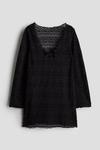 Пляжное платье в виде крючка H&M, черный - фото